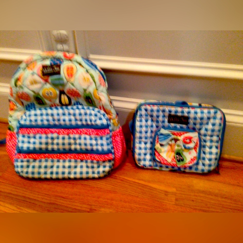 NEW- Matilda Jane Backpack (large) AND matching lunchbox